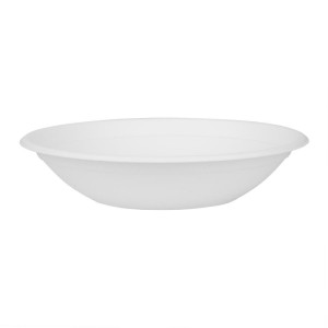 Poke-Schalen aus kompostierbarem Bagasse Fiesta 682ml - Set von 50 - Gastronoble
