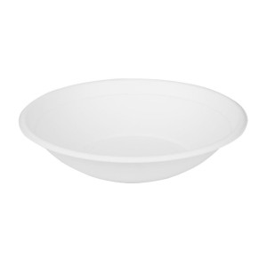 Poke-Schalen aus kompostierbarem Bagasse Fiesta 682ml - Set von 50 - Gastronoble
