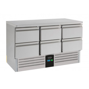 Positive Refrigerated Table with 6 Drawers - 400 L - CombiSteel