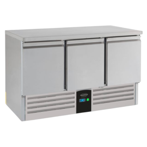 Positive Refrigerated Table with 3 Doors Energy Line - 400 L