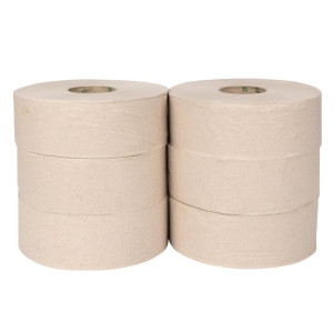 Jumbo Recycled Rolls 2 Ply 300m - Pack of 6 - Jantex