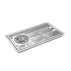 Glass Rinser with Drip Tray to be Built-in - L 400 mm - FourniResto