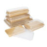 PET-Deckel Sushi-Schalen GEHX288 - Packung mit 300 - Fiesta Green
