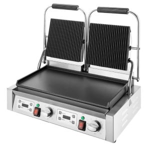 Grill Panini Double - Glatte und gerillte Platten - Buffalo