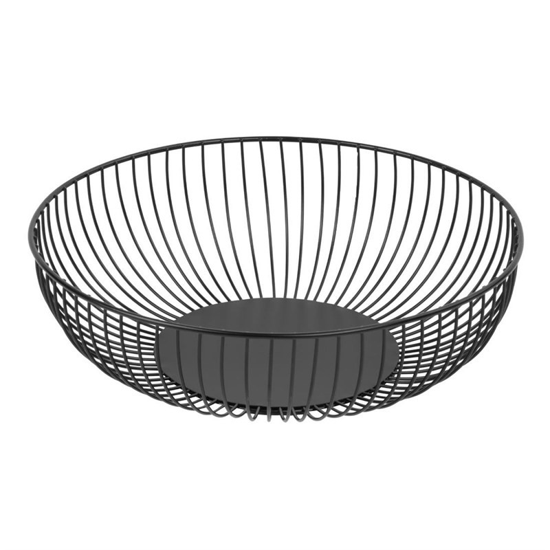 Panier de Présentation Rond Métallique Noir Ø 285 mm - Olympia Panier de Présentation Rond Métallique Noir Ø 285 mm - Olympia