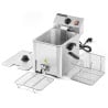 Professionelle Fritteuse 8 L mit Ablass - Dynasteel