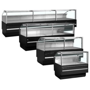 Vitrine Réfrigérée de Supermarché Noir - 627 L - TEFCOLD