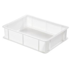 Halber Behälter für Teiglinge 9L Weiß - 400 x 300 mm - Gilac