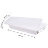 Bac Plat HACCP avec Couvercle et Grille - 5 L - Blanc - Gilac