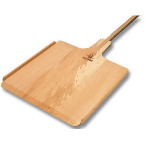 Beech Oven Shovel with Edge and Handle - 3200 x 450 mm - Matfer