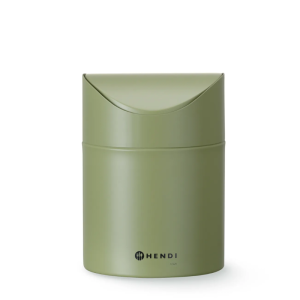 Poubelle de Table avec Couvercle Basculant - Vert - HENDI