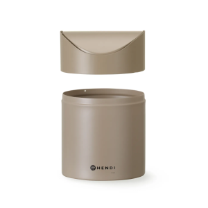 Table Trash Can with Swing Lid - Beige - HENDI