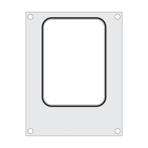 Versiegelungsmatrix für manuelle Versiegelungsmaschine - 187 x 137 mm - HENDI