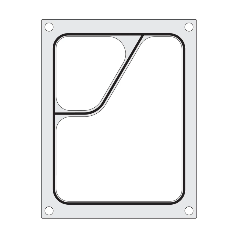 Colt-Versiegelungsmatrix für manuelle Versiegelungsmaschine - 2 Fächer - HENDI