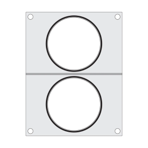 Sealing Matrix for Manual Sealer - 2 Compartments - HENDI