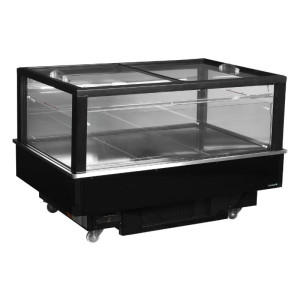 Kühlschrank Gefrierschrank Glastür Schwarz - 320 L - TEFCOLD