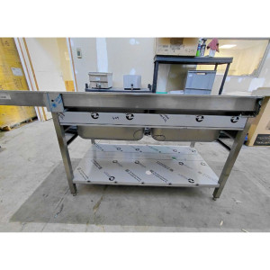 Sink 2 Basins with Dishwasher Passage and Drainer on the Right - 2000 x 700 mm