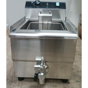 Professional Deep Fryer 13L with Stainless Steel Drain - Dynasteel