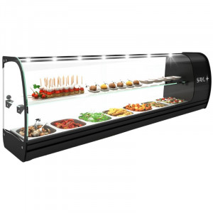 Sushi- und Tapas-Vitrine - SLIM Tapas - GN 1/6 - SAYL