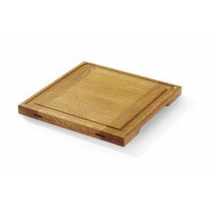 Präsentationsbrett aus Eiche - 270 x 270 mm - HENDI