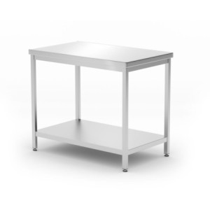Table Centrale Profi Line avec Étagère - L 1000 x P 600 mm - HENDI