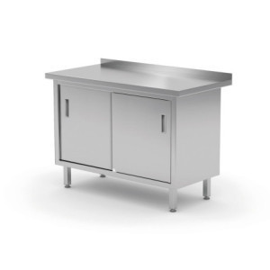 Table Murale - Placard avec Portes Coulissantes - L 1200 x P 600 mm - HENDI