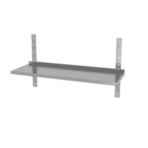 Étagère Murale Réglable avec 2 Supports - L 1200 x 300 mm - HENDI