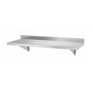 Wall Shelf with 2 Brackets - L 800 x 300 mm - HENDI