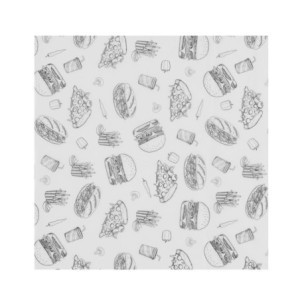 Greaseproof Paper Hamburgers - 305 x 305 mm - HENDI