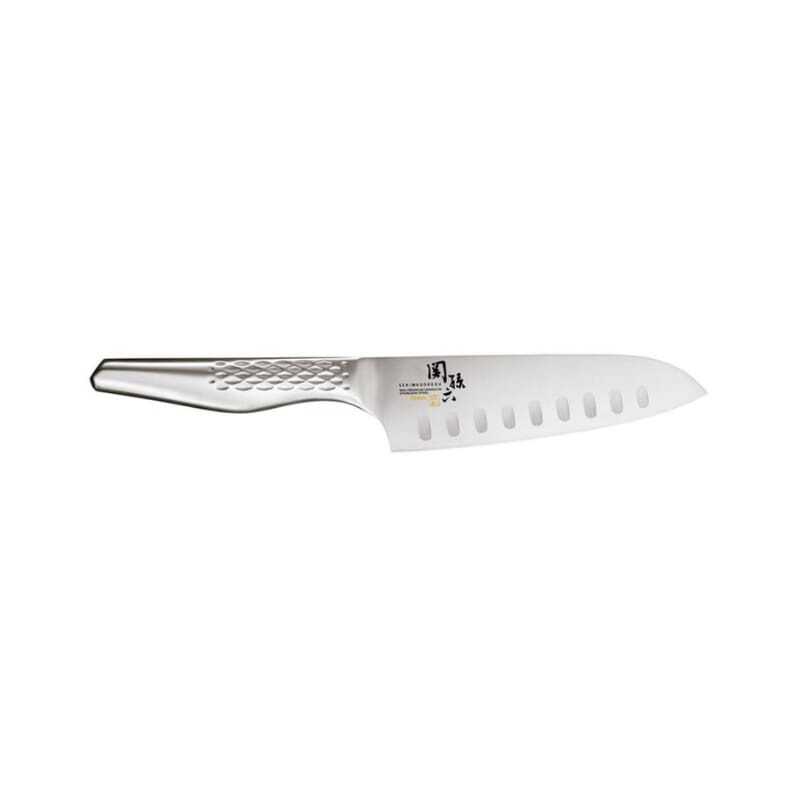Messer Santoku mit Alveolen Seki Magoroku Shoso 16,5 cm - Präziser und robuster Schnitt Messer Santoku mit Alveolen Seki Magoroku Shoso 16,5 cm - Präziser und robuster Schnitt