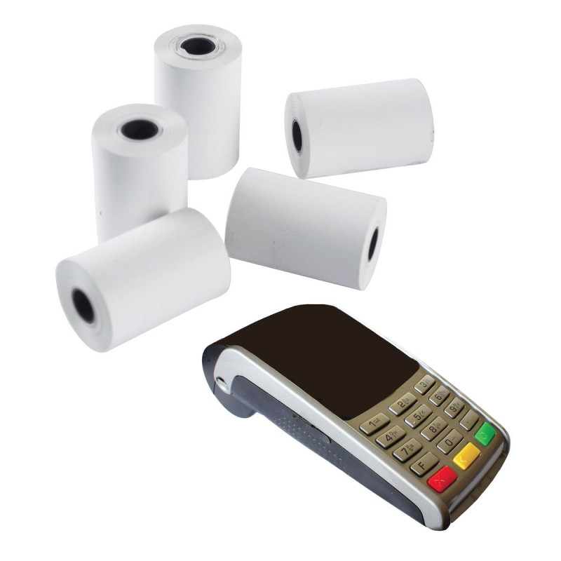 Thermorollen für EC-Karten-Terminals - 57 x 60 mm - Packung mit 10