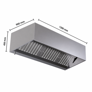 Würfelhaube 900 LED ohne Motor - Dynasteel KP 9/12L-LEDB-IMPEX
