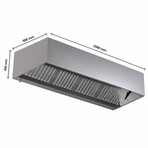 Würfelhaube LED 2000mm ohne Motor Dynasteel - Premium Profi