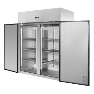 Positive Kühlschrank 1400 L Edelstahl GN 2/1 – 2 Türen