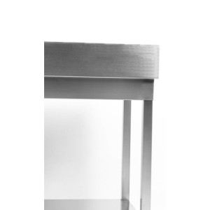 Table Inox Dynasteel avec Dosseret et Étagère - Robuste et fonctionnelle