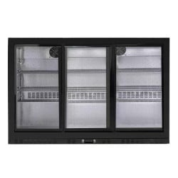 Arrière-Bar Réfrigéré 320 L 3 Portes Vitrées Coulissantes