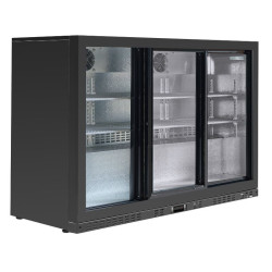 Rückkühlschrank 320 L 3 Schiebetüren aus Glas