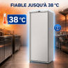 590 L Stainless Steel Freezer Cabinet Ventilated Cold -22 °C