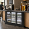Rückkühlschrank 320 L 3 Schiebetüren aus Glas