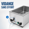 Bain-Marie Pro GN 1/1 20 L 1200 W Edelstahl mit Ablass
