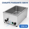 Bain-Marie Pro GN 1/1 20 L 1200 W Edelstahl mit Ablass