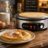 Elektrische Crêpe-Maschine Pro Ø 400 mm 3000 W — Gusseisenplatte