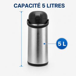 Thermoskanne mit Pumpe 5 L Edelstahl — Airpot Buffet