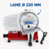 Trancheuse à Jambon à Gravité Ø 220 mm 120 W Rouge