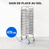 Edelstahl-Backleiter 16 Ebenen 600x400 | Dynasteel
