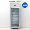 Positive Glastürkühlschrank 650 L Umluftkühlung