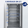 Positive Glastürkühlschrank 650 L Umluftkühlung