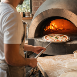 Perforiertes Pizzablech Ø 400 mm Aluminium