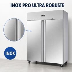 Negativschrank 1400 L Edelstahl 2 Türen GN 2/1 Belüftet