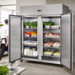 Positive Kühlschrank 1400 L Edelstahl GN 2/1 – 2 Türen